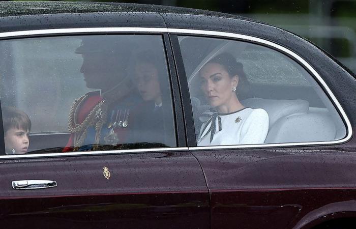 Primera imagen de Kate Middleton en Trooping the Colour rodeada de su marido y sus tres hijos