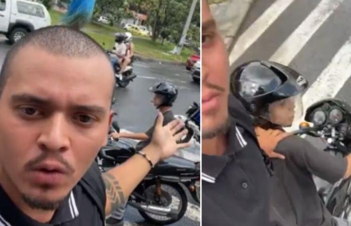 (Video) Hombre atropelló a motociclistas que se detuvieron en la cebra peatonal de Medellín: ‘Permiso muchachos’