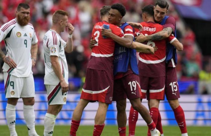 Suiza resiste y vence 3-1 a Hungría en la Eurocopa 2024