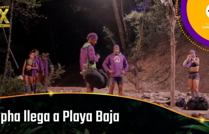 Alpha llega a Playa Baja en el Challenge y dos integrantes del equipo se quejan de Natalia
