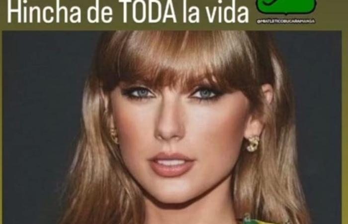 Taylor Swift se convierte en protagonista inesperado de la victoria del Atlético Bucaramanga
