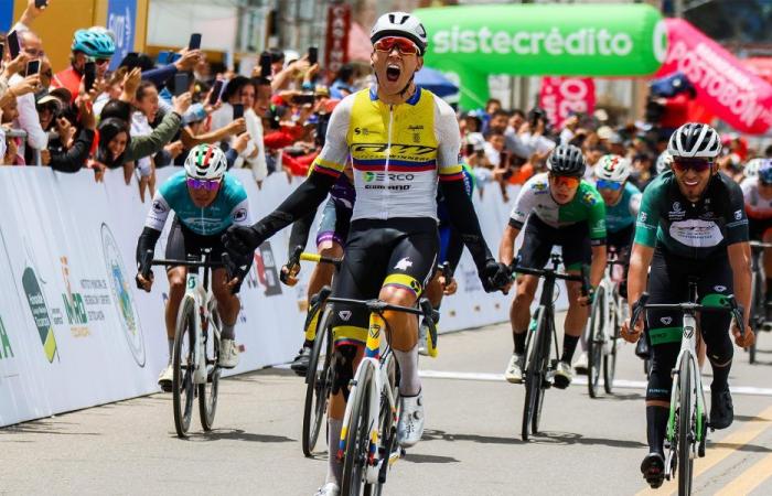 Alejandro Osorio ganó al sprint en Tocancipá, segunda etapa de la Vuelta a Colombia 2024 – Federación Colombiana de Ciclismo – .