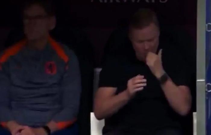 El desagradable gesto de Ronald Koeman antes del partido de Holanda por la Eurocopa que recorre el mundo
