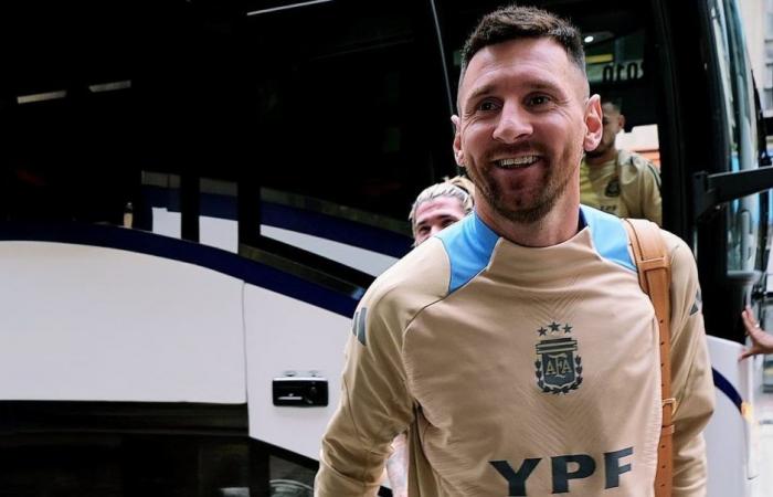 La sonrisa de Lionel Messi al llegar a Atlanta, sede del debut en la Copa América :: Olé – .