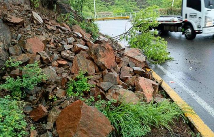 Tormenta tropical genera deslizamientos de rocas en Ziruma, Santa Marta – .