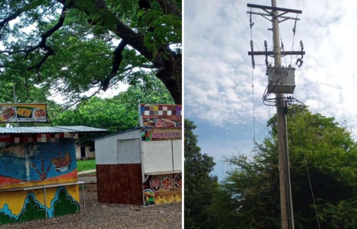 Conexiones ilegales de energía en parques de Valledupar