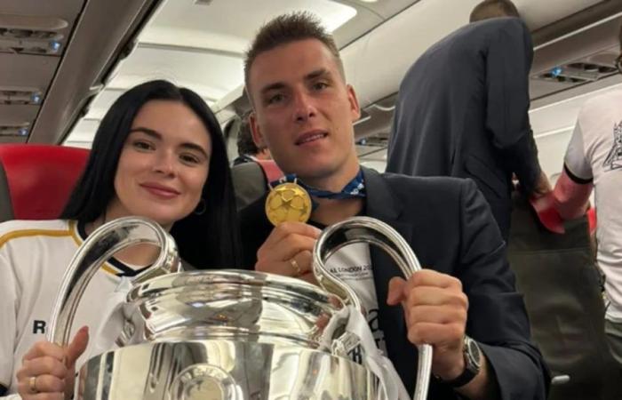 Anastasia Tamazova, esposa de Lunin, cuenta cómo es su vida con el portero del Real Madrid