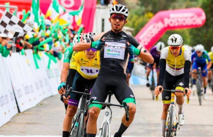 Adrián Bustamante ganó la primera etapa de la Vuelta a Colombia