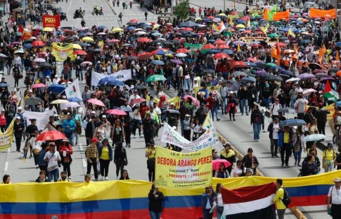 Docentes colombianos inician la ‘gran toma de Bogotá’ para protestar contra la Reforma Educativa