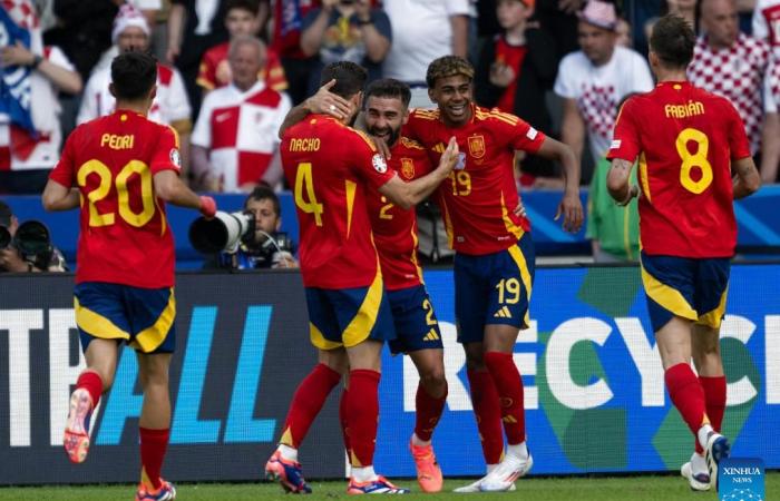 España vence 3-0 a Croacia en su debut en la EURO 2024