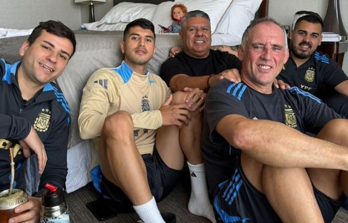 La selección argentina mantiene su cábala en Estados Unidos y “descansa” en la cama de Chiqui Tapia