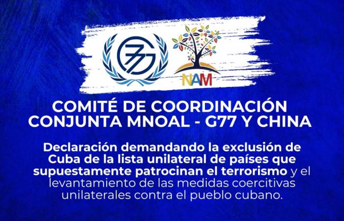Radio Habana Cuba | Países No Alineados y G77 y China exigen exclusión de Cuba de lista de países patrocinadores del terrorismo – .