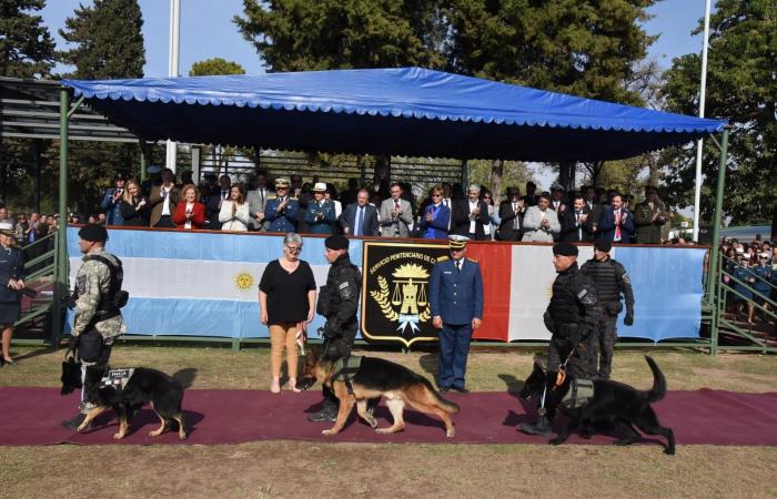 Se jubila Inca, el perro “agente” más antiguo del Servicio Penitenciario de Córdoba