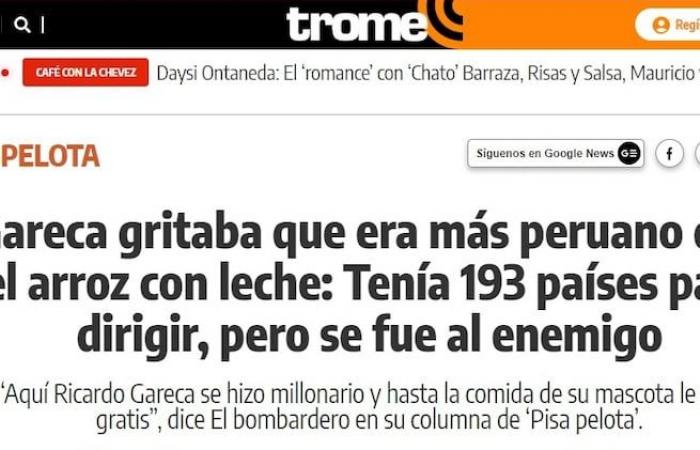 Prensa peruana critica sin piedad a Gareca por dejar su equipo para entrenar a Chile – Publimetro Chile – .
