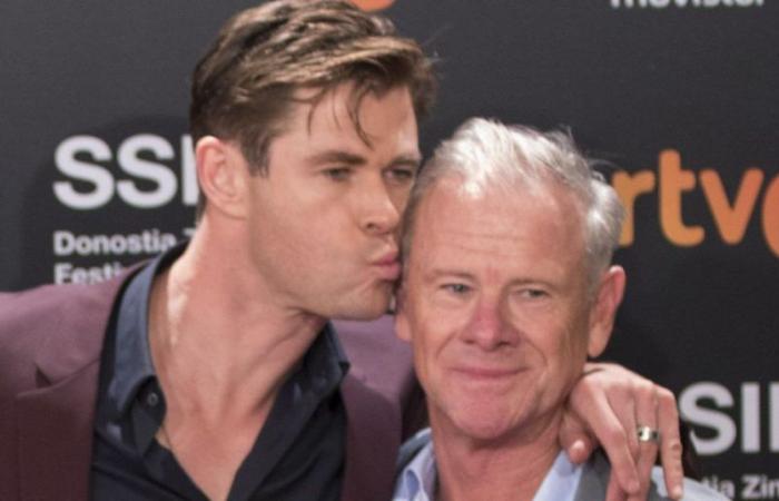 Está claro que el padre de Chris Hemsworth, de 70 años, es el origen de todos los músculos de Thor