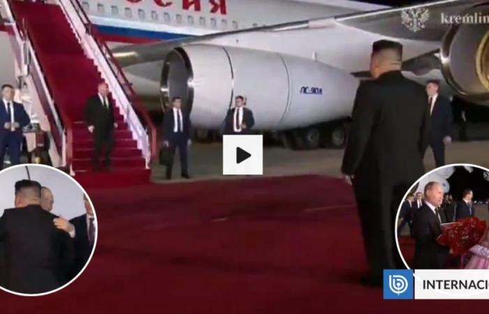 Así fue la cálida bienvenida de Kim Jong-un a Vladimir Putin en su histórica visita a Corea del Norte