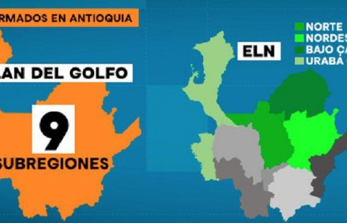 Este es el panorama en Antioquia ante el aumento de actores armados