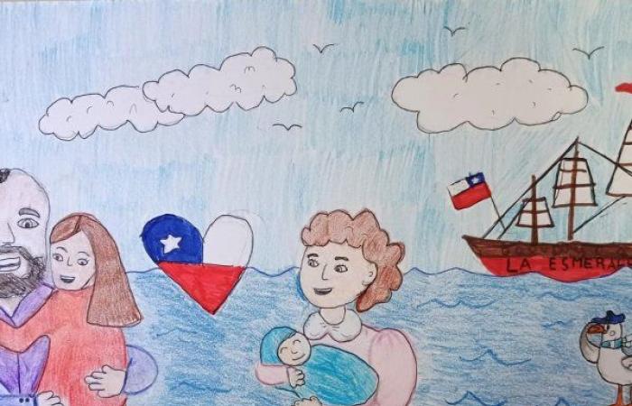 Concurso de pintura escolar “Prat en el Corazón ce Chile” 2024 anunció sus ganadores