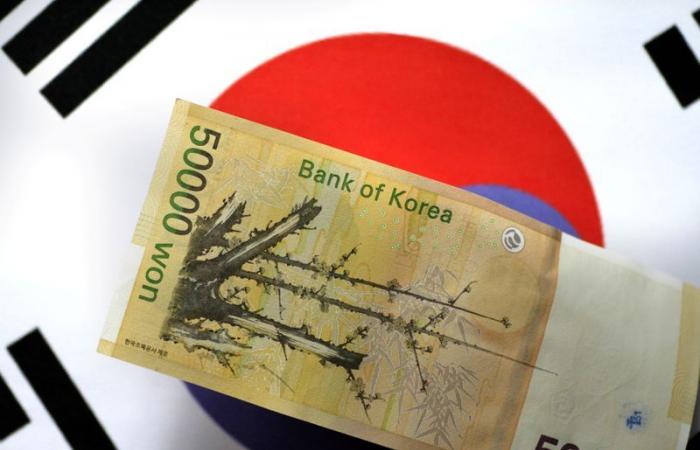 Las autoridades monetarias de Corea del Sur pretenden limitar el won frente al dólar a 1,385, según dicen las fuentes.