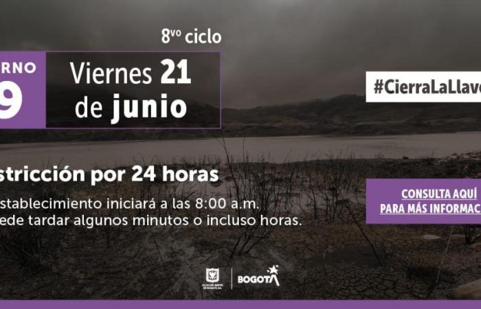 Racionamiento de agua en Bogotá y municipios viernes 21 de junio de 2024 – .