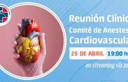 Reunión Clínica jueves 25 de abril “Estrategias para evitar la transfusión en cardiocirugía” – .