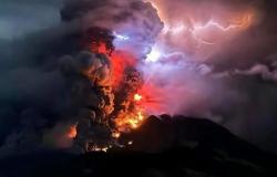 La enorme erupción del Monte Ruang activa una alerta de tsunami y provoca la evacuación de miles de personas