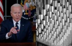 Biden anunció que triplicará los aranceles al acero chino
