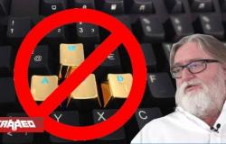 Gabe Newell no utiliza la configuración clásica del teclado WASD para jugar, opta por una nueva alternativa, las teclas ESDF “redirecciona la mano desde las teclas de inicio”