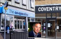 “Co-op Bank acuerda una posible adquisición de £ 780 millones por parte de Coventry Building Society -” .