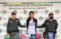 Capturan a delincuentes que habían atacado comercios en Garzón