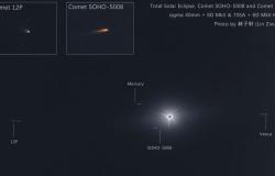 El observatorio solar logró detectar dos cometas durante el eclipse solar total – .