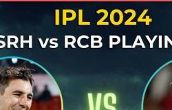 Partido de mañana de IPL 2024: SRH vs RCB Jugando 11, transmisión en vivo del tiempo del partido