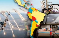 América del Sur | El único país con mayor poder aéreo de América Latina y parte del top 15 del ranking mundial en 2024 | Brasil | Estados Unidos | Argentina | Perú | Porcelana