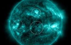La NASA registró una rara erupción cuádruple del Sol – .