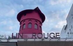 Se han caído las alas del famoso cabaret parisino Moulin Rouge
