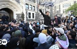 Crecen las protestas contra Israel en las universidades estadounidenses – DW – 26/04/2024 – .