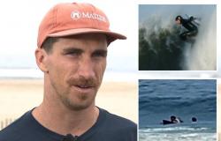 El surfista de Jersey Shore, Brendan Tighe, que murió en una aniquilación viral, salva la vida de un hombre que se estaba ahogando.