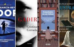el Premio Primavera de Novela, Cristina Cerrada, Miguel Munárriz y María Pilar Queralt – .
