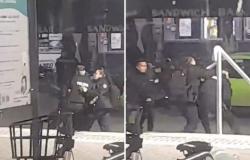 Dos policías se golpean en la puerta de la terminal de ómnibus de Santa Fe