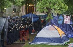 La policía arresta a decenas de manifestantes mientras despeja campamentos de protesta en campus estadounidenses – .