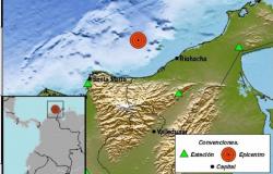 Fuertes temblores se sintieron este sábado en el Mar Caribe en La Guajira