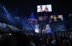 Como hologramas, así aparecieron los integrantes de ABBA en la final de Eurovisión 2024 | Música