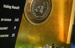 La ONU votó a favor del ingreso de Palestina como miembro de pleno derecho
