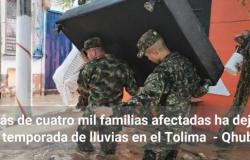 Más de cuatro mil familias afectadas abandonaron la temporada de lluvias en el Tolima