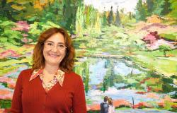 Paloma Ripollés, la pintora de paisajes coloridos, expone en Estepona