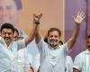 Stalin y Rahul comparten escenario en manifestación en Coimbatore; “desgarran al BJP por los bonos y la ‘imposición’ del lenguaje -” .