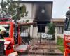 Terrible incendio en casa de San Pedrito: pérdidas totales