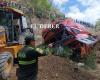 Identifican a las siete víctimas fatales del accidente en la ruta a los Valles de Santa Cruz