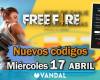 FUEGO GRATIS MAX | Códigos de hoy miércoles 17 de abril de 2024 – Recompensas gratis – .