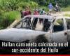 Encuentran camioneta incinerada en Argentina – Huila – .